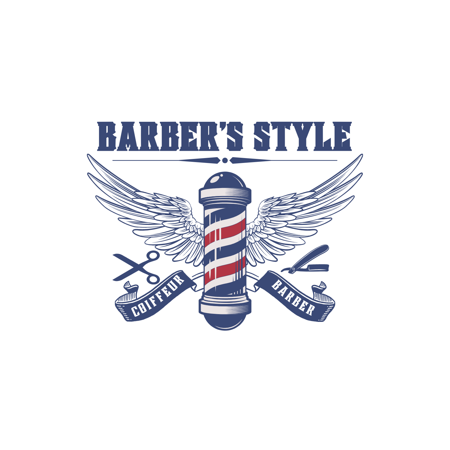 Dagger Wings Barber Logo (6)